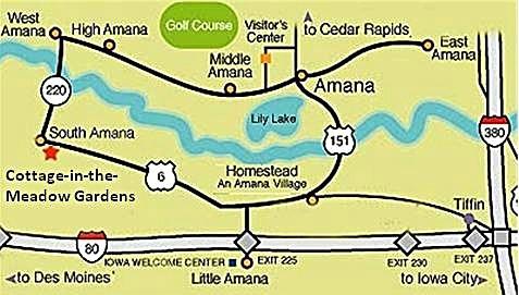 Amana Colonies Map with CMG