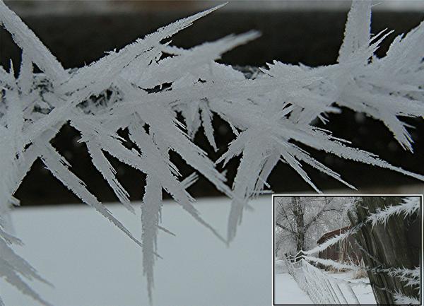 Ice crystal closeup